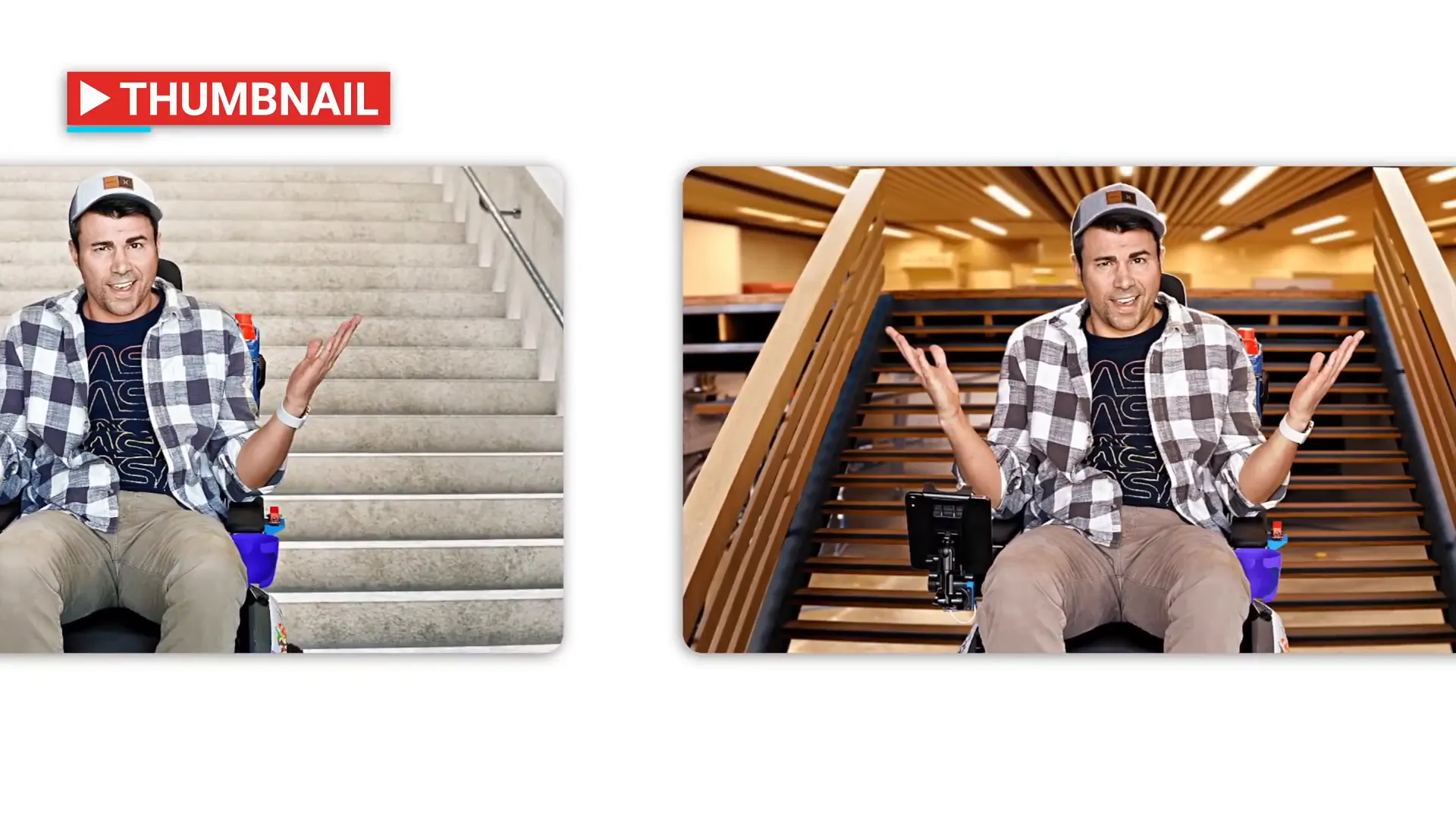 Custom YouTube thumbnails examples