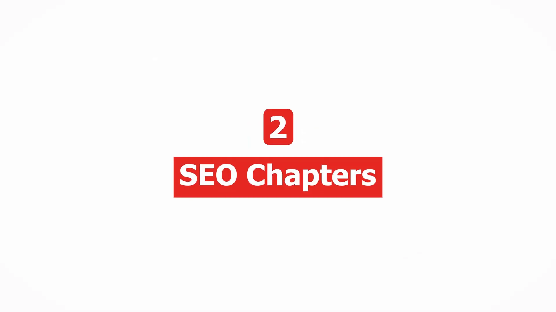 Using video chapters for SEO